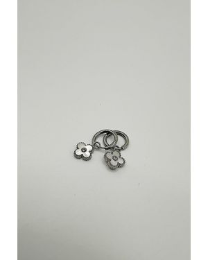 SVNX Mini Clover Drop Hoop Earrings - Blue