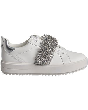 Michael Kors Emmett Strap Lace Up Trainers 43S3Emfs3L For - Grey