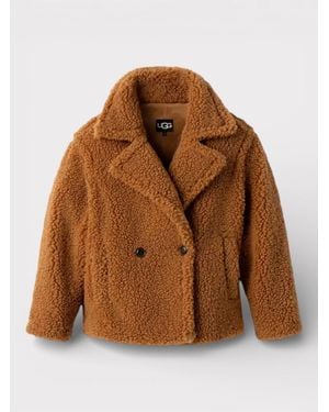 UGG Ugg Gertrude Short Teddy Coat Chestnut Small - Brown