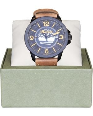Timberland Edgemount Analogue Leather Watch - Grey