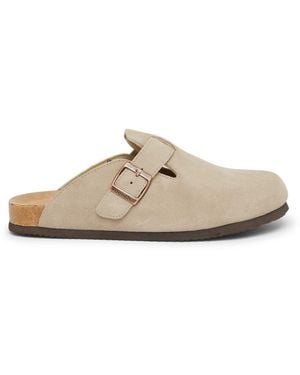 Bench Pike Closed Toe Shuv Sandals - Natural