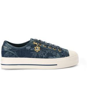 Kurt Geiger Lace Up Trainer Trainers - Blue