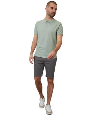 Threadbare Mannen Malbork Korte Mouwen Polo Shirt (Sage) - Groen