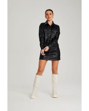 Urban Bliss Boss Pu Skirt - Black