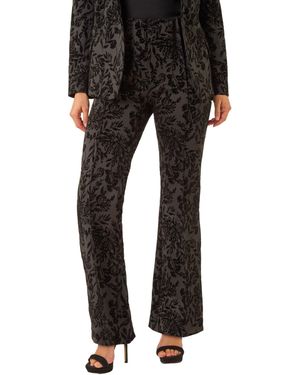 D.u.s.k Floral Flocked Premium Stretch Trousers - Black