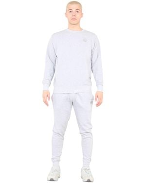 MYT Crew Neck Embroidery Logo Tracksuit - White