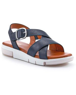 Jones Bootmaker Ilaria Casual Leather Sandals - Blue