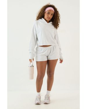 DSGN Studio Lightweight Boxy Crop Hoodie - White