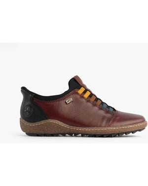 Rieker L7562-35 Liv Slip On Comfort Shoes Leather - Brown