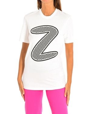 Zumba Short-Sleeved Round Neck Sports T-Shirt Z2T00164 - White