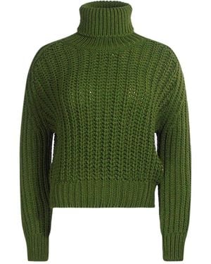 Parajumpers Knitted Dark Jumper Wool - Green