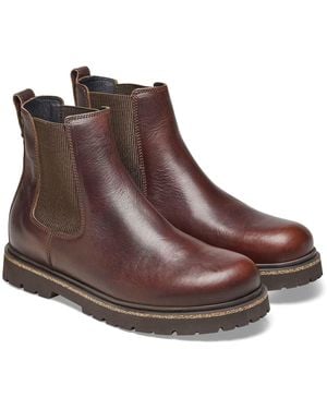 Birkenstock Highwood Chelsea Leather Chocolate Boots - Brown