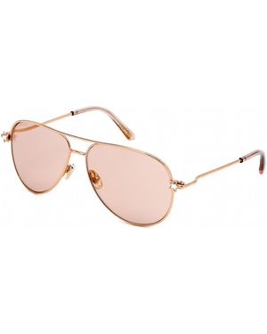 Jimmy Choo Sansa/S Sunglasses Copper / Mirror - Black