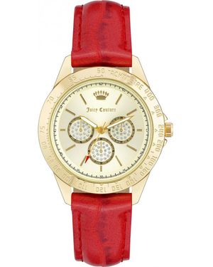 Juicy Couture Jc1220Gprd Ladies Watch - Red