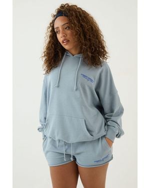 DSGN Studio Training Club Lightweight Oversized Hoodie - Blue