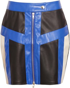 Influence Motr Sport Mini Pencil Skirt - Blue