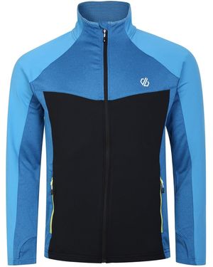 Dare 2b Substratum Core Stretch Full Zip Midlayer (Wave Ride//Deep Water) - Blue