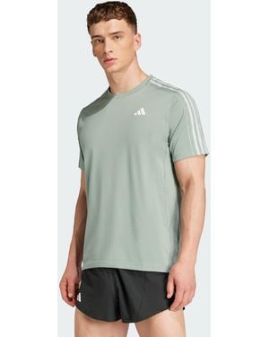 adidas Originals Own The Run 3-Stripes Tee - Green