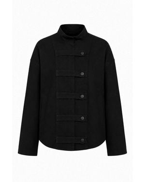 MixRay Cotton Blazer - Black