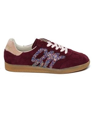 Steve Madden Leather Elora Bum Trainers - Purple