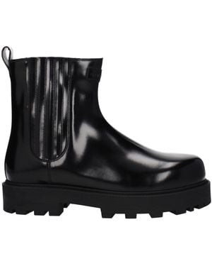Givenchy Chelsea Platform Lug Sole Boots - Black