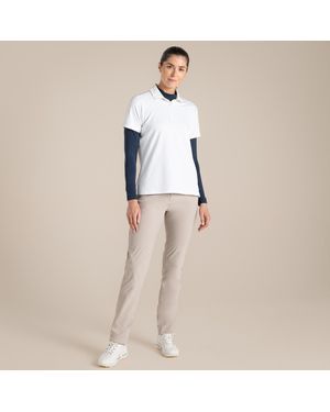 Craghoppers Ladies Nosilife Mock Neck Long-Sleeved Golf T-Shirt - White