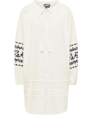 Dreimaster Oversized Jurk Dames Wolwit