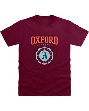 Park Fields Oxford University Athletics T-Shirt Cotton - Red