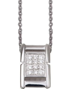 Orphelia 925 Sterling Chain With Pendant - White