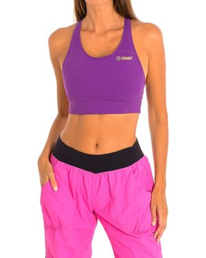 Zumba Sports Top With Compressive Fabric Z1T00507 - Purple