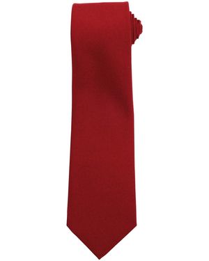 PREMIER Plain Tie - Red