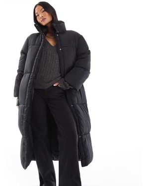 ASOS Design Longline Padded Jacket - Black