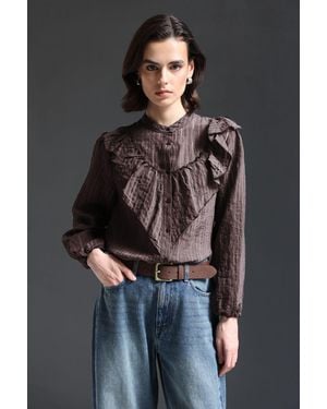 MixRay Cotton Blend Shirt - Grey