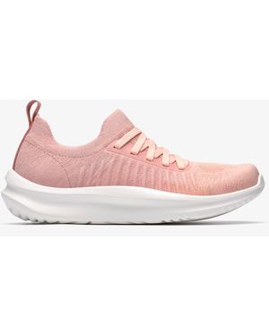 Clarks Solevana Lace Dusty Trainers - Pink
