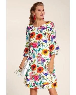 Secret Label Floral Layered Shift Dress - Pink