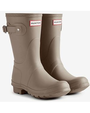 HUNTER Original Short Rubber Kettle Wellington Boots - Brown