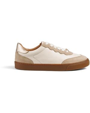 LK Bennett Lkbrunner Flats, /Natural Nappa Leather - White