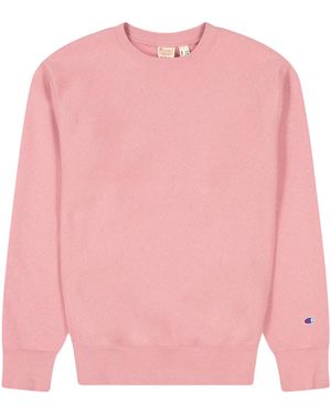 Champion Crew Neck Regular Sweatshirt Met Lange Mouwen - Roze