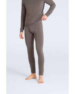 Mountain Warehouse 'Blaze' Base Layer Leggings Breathable Everyday Gym Bottoms Cotton - Grey