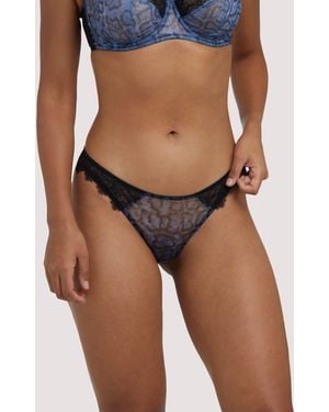 Deja Day Rosalyn Snake Brazilian Brief - Black
