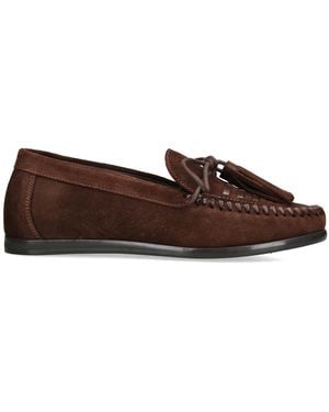 Steve Madden Suede Yaira Loafers - Brown