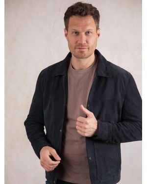 Lakeland Leather Seaton Suede Jacket - Blue
