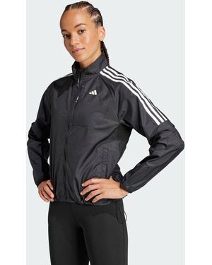 adidas Originals Own The Run 3-Stripes Packable Jacket - Black