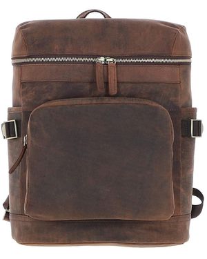 Ashwood Leather Classic Laptop Rucksack - Brown