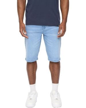 Crosshatch Hammersmith Denim Shorts (Light Wash) - Blue