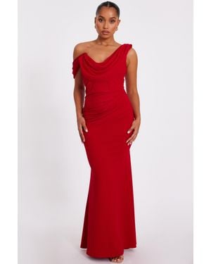 Quiz Petite Drop Sleeve Maxi Dress - Red