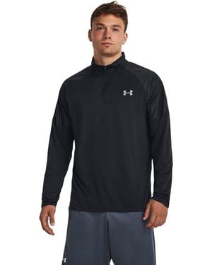 Under Armour Tech Grid 1/4 Zip Top - Black