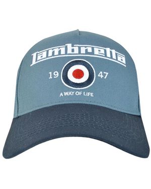 Lambretta Classic Baseball Cap (Dark) Cotton - Blue