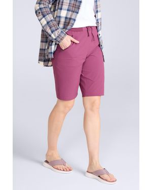 Mountain Warehouse 'Explorer' Long Shorts Quick Dry Walking Active Adventure Bottoms Polyamide - Pink