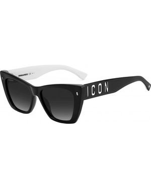 DSquared² Icon-0006-S-80S Icon 0006 S 53 80S Sunglasses - Black